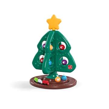 Step2 My First Christmas Tree, Kids Interactive Christmas Toy, 12 Colorful Plastic Ornaments to Deco...