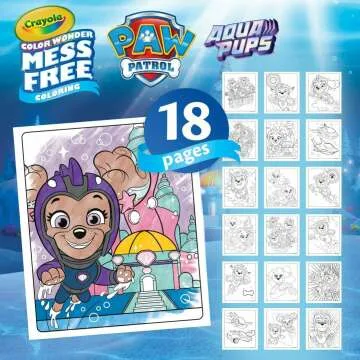 Paw Patrol Aqua Pups Coloring Set for Kids