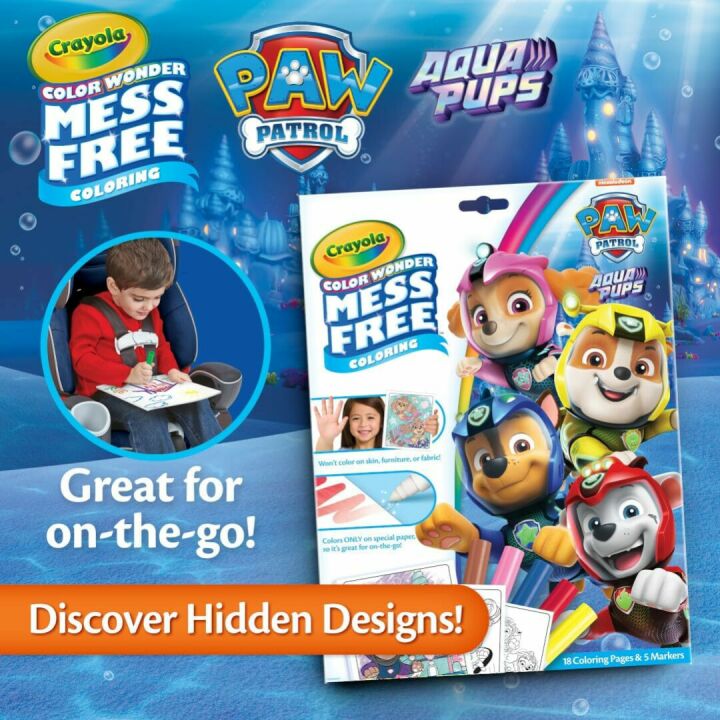 Paw Patrol Aqua Pups Coloring Set for Kids