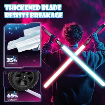 Skirfy Lightsabers with Sounds and Colors for All Ages