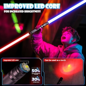 Skirfy Lightsabers with Sounds and Colors for All Ages