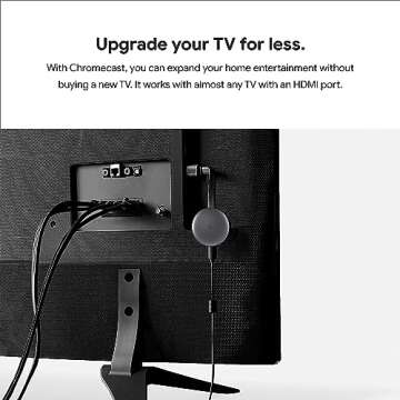Google Chromecast - Streaming Device with HDMI Cable - Stream Shows, Music, Photos, and Sports from Your Phone to Your TV, Includes Pouch and Cleaning Cloth (Japan Version) - Compatible with US