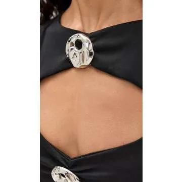 Lioness Women's Stylish After Hours Midi Dress in Black XL