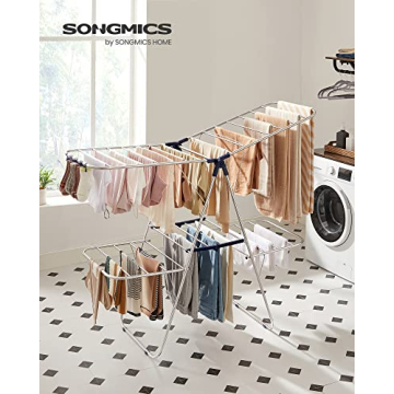 SONGMICS Clothes Drying Rack for Efficient Laundry Drying