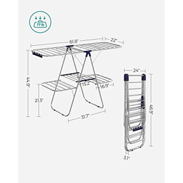 SONGMICS Clothes Drying Rack for Efficient Laundry Drying