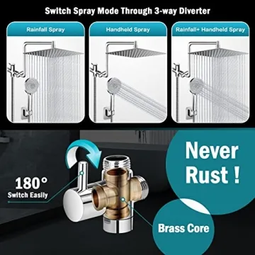 Buy PinWin Shower Head with Adjustable Extension Arm