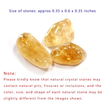Set of 3 Beautiful Citrine Stones Gemstones Crystals