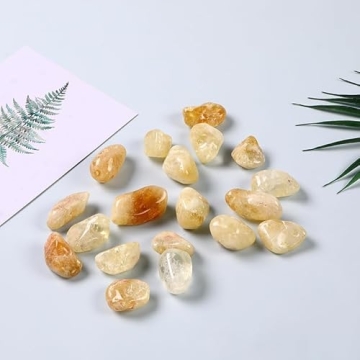 Set of 3 Beautiful Citrine Stones Gemstones Crystals