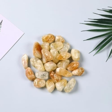 Set of 3 Beautiful Citrine Stones Gemstones Crystals