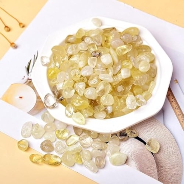 Set of 3 Beautiful Citrine Stones Gemstones Crystals