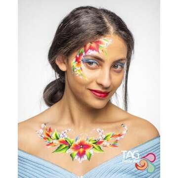 TAG Face & Body Paint Palette - 12 Vibrant Shades to Inspire