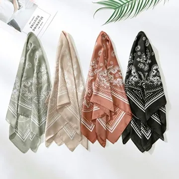 Yeaplike Satin Square Scarves for Women - Versatile Fashion