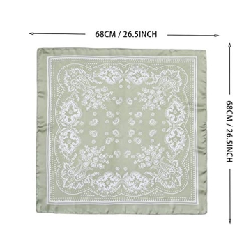 Yeaplike Satin Square Scarves for Women - Versatile Fashion