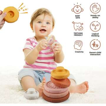 Montessori Stacking Toys for 6-18 Months Baby
