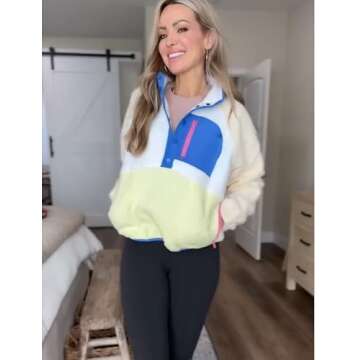 Warm & Stylish AMEBELLE Women’s Fleece Pullover Jacket