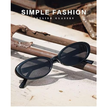 YuJian Retro Oval Sunglasses for Men and Women