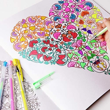 Tanmit 120 Colored Gel Pens Set with Refills for Art