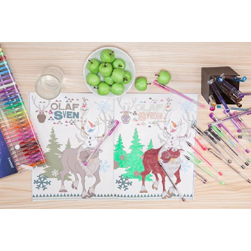 Tanmit 120 Colored Gel Pens Set with Refills for Art