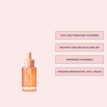 Maria Nila Head & Hair Heal, Soothing Serum 1.7 Fl Oz, For Dry/Itchy Scalp, Moisturizing Hyaluronic ...