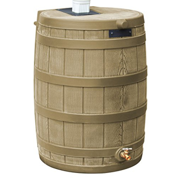 Rain Wizard 40 Gallon Rain Barrel - Khaki - Eco-Friendly and Durable