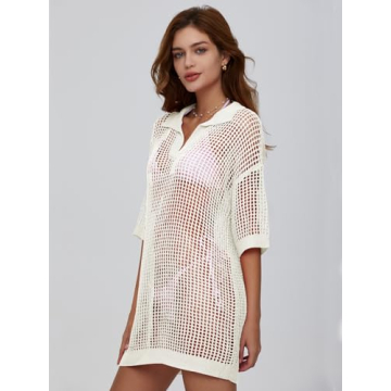DEEP SELF Women’s Crochet Swim Cover-Up for Summer
