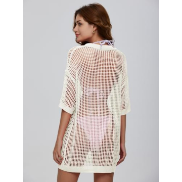 DEEP SELF Women’s Crochet Swim Cover-Up for Summer