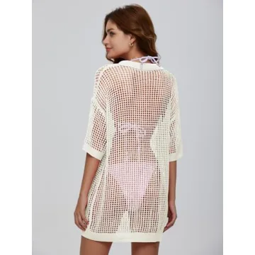 DEEP SELF Women’s Crochet Swim Cover-Up for Summer