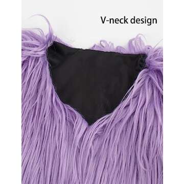 Gihuo Women' s Cropped Faux Fur Jacket Coat Parka Shaggy Furry Coat Long Sleeve 2023 Winter Outerwea...