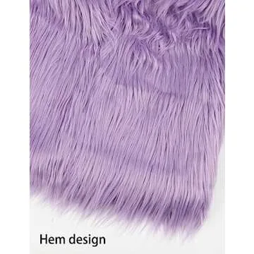 Gihuo Women' s Cropped Faux Fur Jacket Coat Parka Shaggy Furry Coat Long Sleeve 2023 Winter Outerwear Fluffy Jacket(Purple-S)