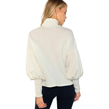Stylish High Neck Pullover for Women - ROMWE