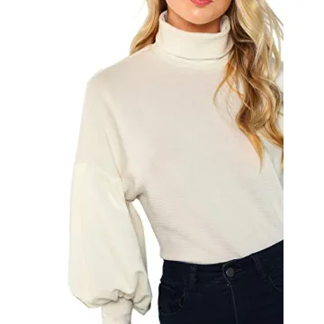 Stylish High Neck Pullover for Women - ROMWE