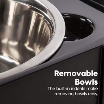 IRIS USA Elevated Dog Bowls with Airtight Storage
