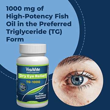 TG-1000 Dry Eye Support Omega 3 Supplement - 120 Softgels