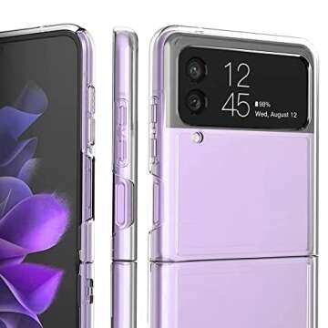 ZIULQIK Clear Case for Samsung Galaxy Z Flip 3 - Shockproof