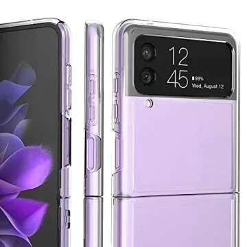 ZIULQIK Clear Case for Samsung Galaxy Z Flip 3 - Shockproof
