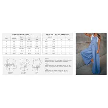 chouyatou Women's Loose Adjustable Strap Wide Leg Denim Bib Overall Jeans Pants (X-Small, Blue)