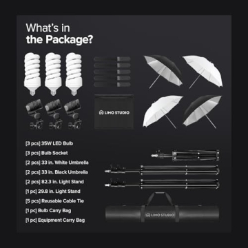 LimoStudio 1200W Output Continuous Lighting Kit for Creatives