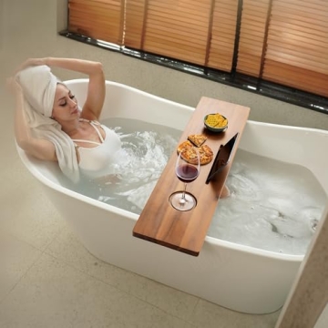 Tinamo Acacia Bathtub Caddy Tray | Luxury & Functionality