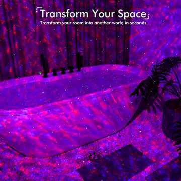 Rossetta Galaxy Projector with Bluetooth Speaker and White Noise