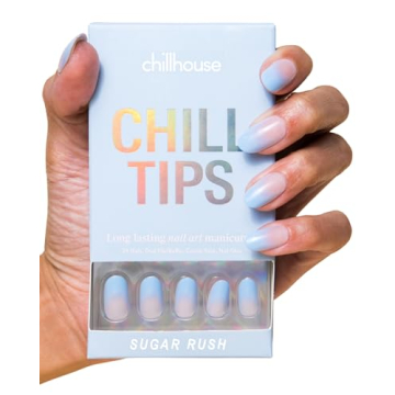 Chillhouse Chill Tips Signatures Press On Nails Kit, Sugar Rush - Effortless, Reusable Nail Art