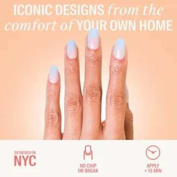 Durable Chillhouse Press On Nails Kit with Sugar Rush Design