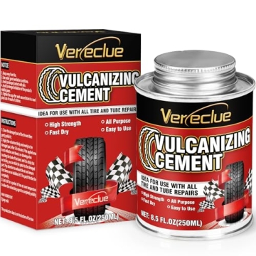 Chemical Vulcanizing Cement, All Purpose Tire Repair Vulcanizing Cement, Clear Rubber Cement Tire Re...