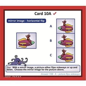 TestingMom.com Gifted Learning Flash Cards – Visual Spatial Concepts for Pre-K – Kindergarten – Educational Practice for The NNAT Test, CogAT Test, OLSAT, WPPSI, and More!