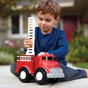 Green Toys Fire Truck - Eco-Friendly Imaginative Play Toy for Kids