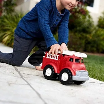 Green Toys Fire Truck - Eco-Friendly Imaginative Play Toy for Kids