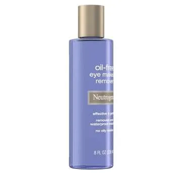 Neutrogena Oil-Free Eye Makeup Remover & Cleanser, Gentle & Non-Greasy Makeup Remover for Waterproof Mascara, 8 fl. Oz, 2 Pack