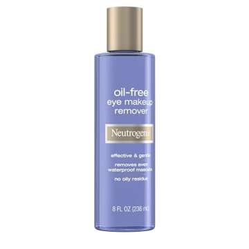 Neutrogena Oil-Free Eye Makeup Remover & Cleanser, Gentle & Non-Greasy Makeup Remover for Waterproof Mascara, 8 fl. Oz, 2 Pack