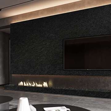 LOVADA Peel and Stick Wallpaper Black Silk Wall Paper - 15.7 x 300 Inch Self Adhesive Wallpaper Peel and Stick, Easy to Paste Wall Contact Paper for Stand Liner, Table and Door Makeover Decor