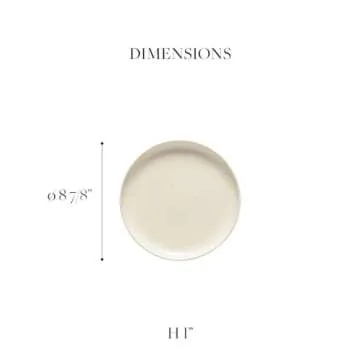 Casafina Ceramic Stoneware 18-Piece Place Setting Service for 6 with Cereal Bowls - Pacifica Collection, Vanilla | Microwave & Dishwasher Safe Dinnerware Set | Food Safe Restaurant Quality Tableware