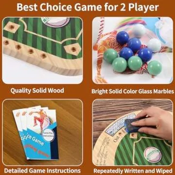 HOROW Baseball Dice Board Game for Family Fun